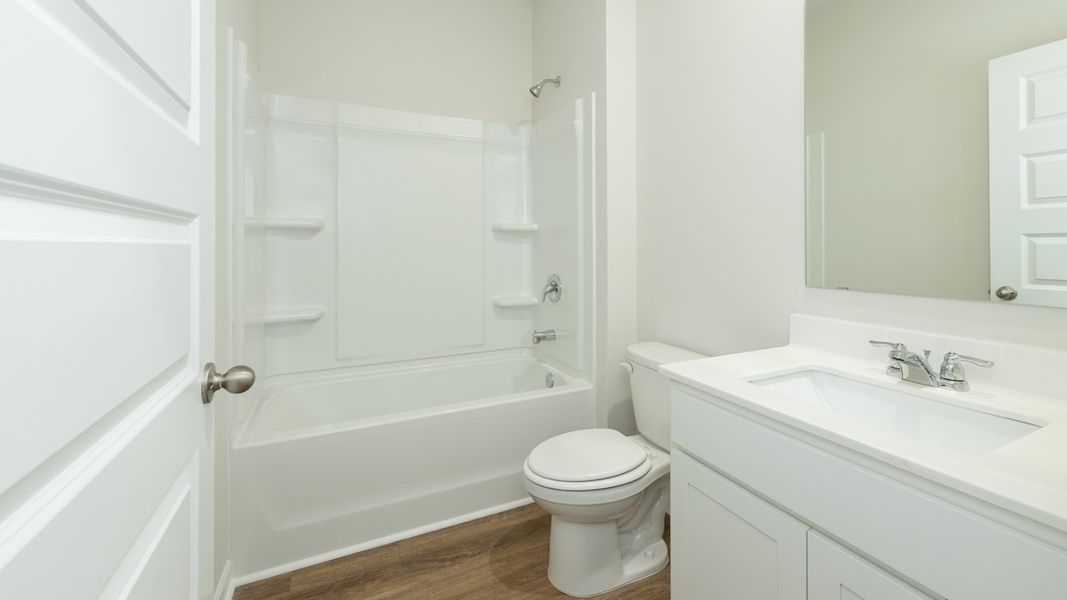 Furnished interior view inside a new home in Brooks Station, Dacula (Image 8). Furnished interior view inside a new home in Brooks Station, Dacula (Image 8).