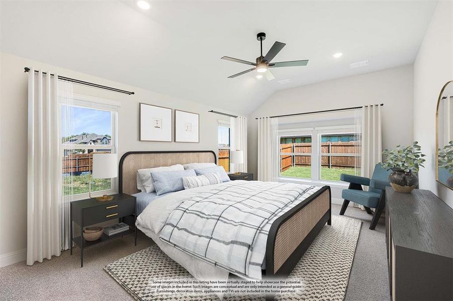 Furnished interior view inside a new home in Eagle Glen 60, Alvarado (Image 14).