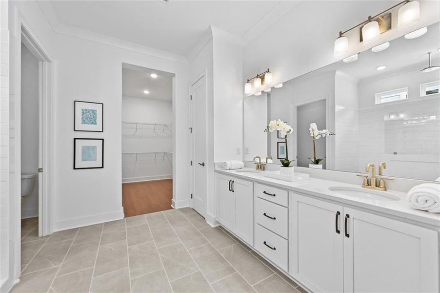 Furnished interior view inside a new home in , Flowery Branch (Image 12).