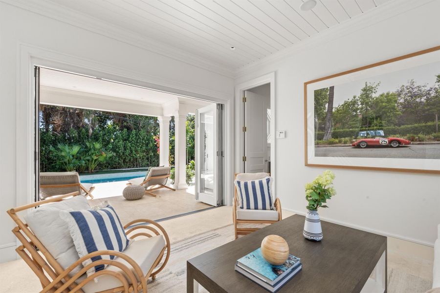 Furnished interior view inside a new home in , Palm Beach (Image 10).