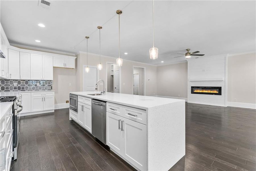 Furnished interior view inside a new home in , Covington (Image 14).