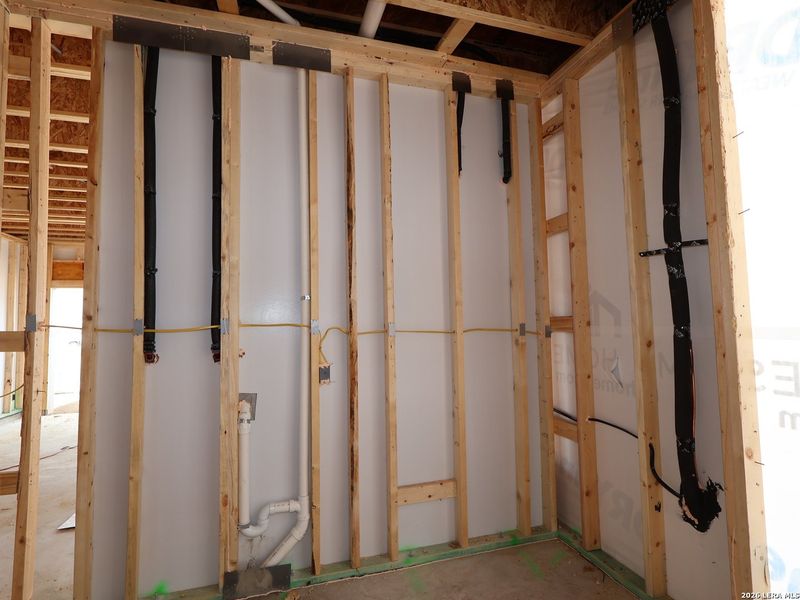 In-progress construction of a new home in Meadows at Clear Springs, New Braunfels, TX (Image 33).