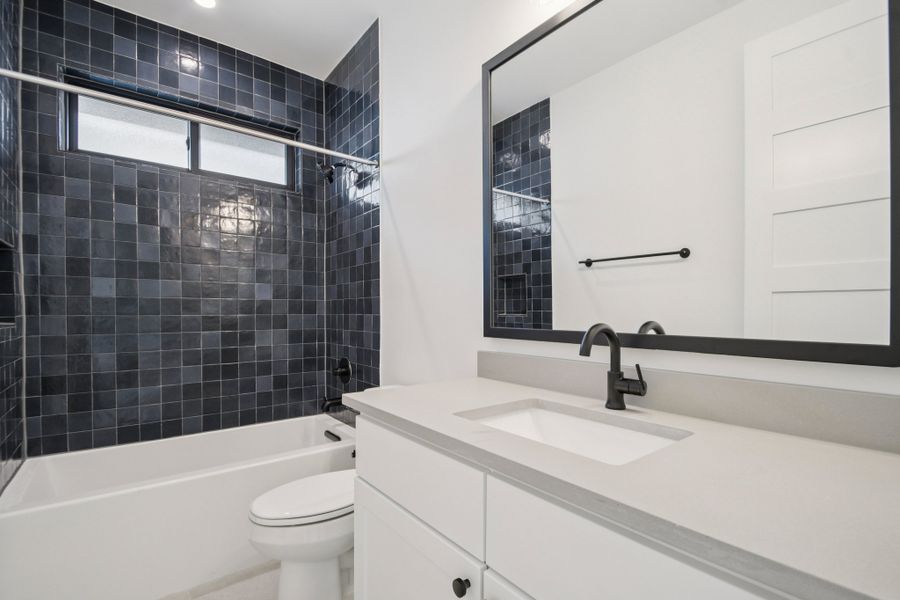 Furnished interior view inside a new home in Milky Way at River Place, Austin (Image 14).