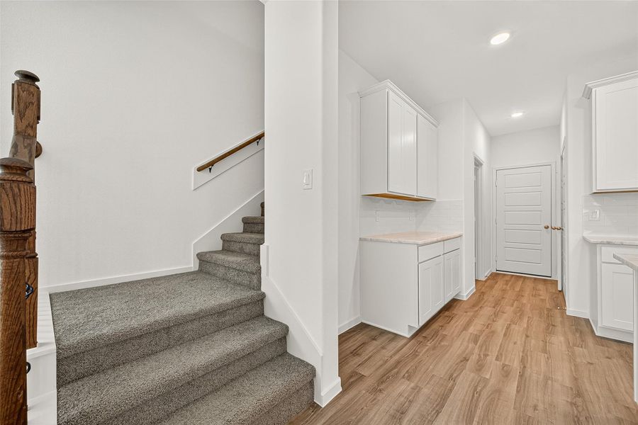 Furnished interior view inside a new home in Mill Creek Trails, Magnolia (Image 6).