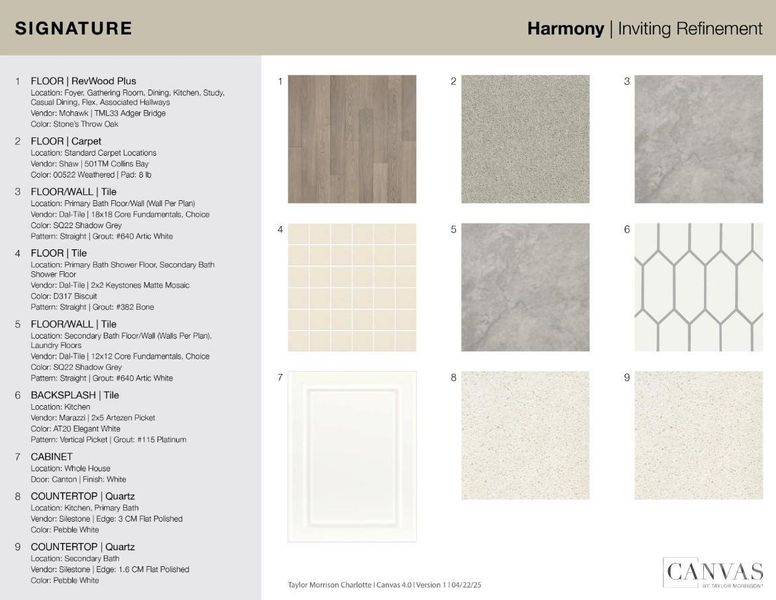 1816 Alexander Village Main Drive - Design Selections - This home is currently under construction - selections are subject to change