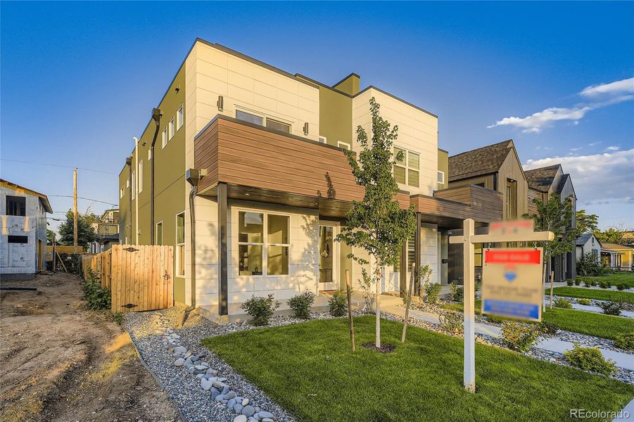 Front exterior of a new home in , Denver, CO, highlighting curb appeal (Image 1). Front exterior of a new home in , Denver, CO, highlighting curb appeal (Image 1).