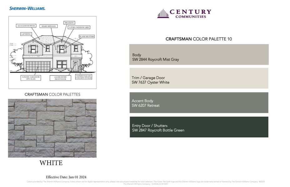 Craftsman Color Palette - 10 Craftsman Color Palette - 10