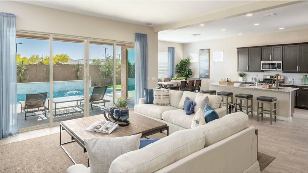 Furnished interior in a model home at Asante: Destiny in Surprise (Image 13).