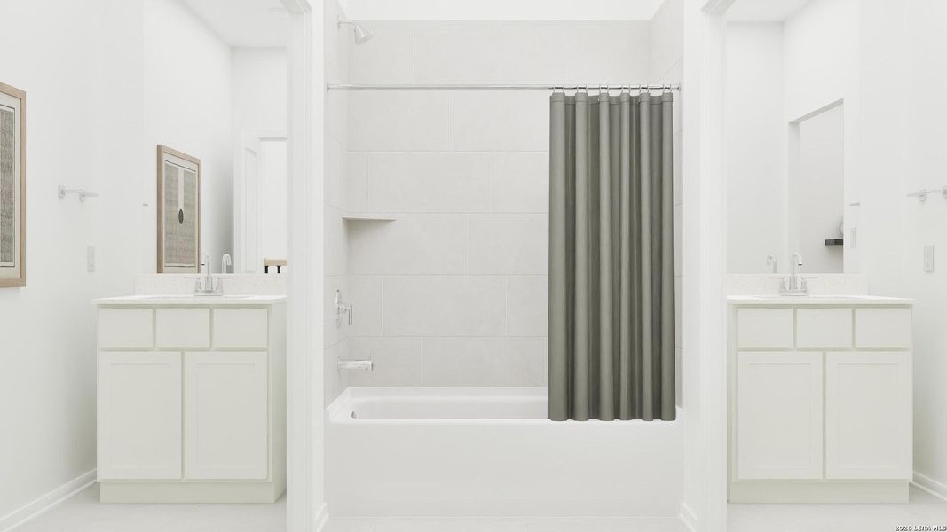 Furnished interior view inside a new home in Brookmill, San Antonio (Image 38). Furnished interior view inside a new home in Brookmill, San Antonio (Image 38).