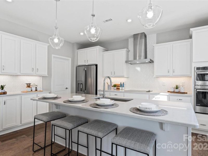 Furnished interior view inside a new home in Enclave at Belmont, Belmont (Image 6).