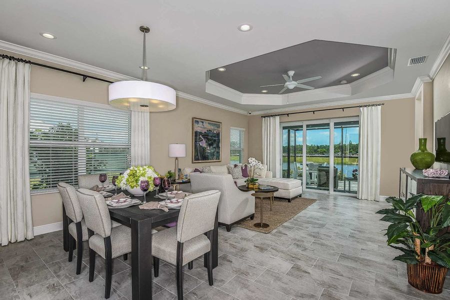Representative furnished interior of a home built from the Sandcastle 2 by Neal Communities in Grand Park, Sarasota (Image 18).