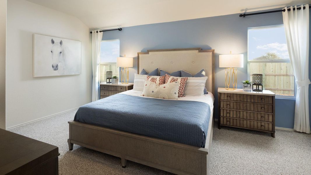 Furnished interior view inside a new home in Meadowlark Preserve, Pflugerville (Image 15).