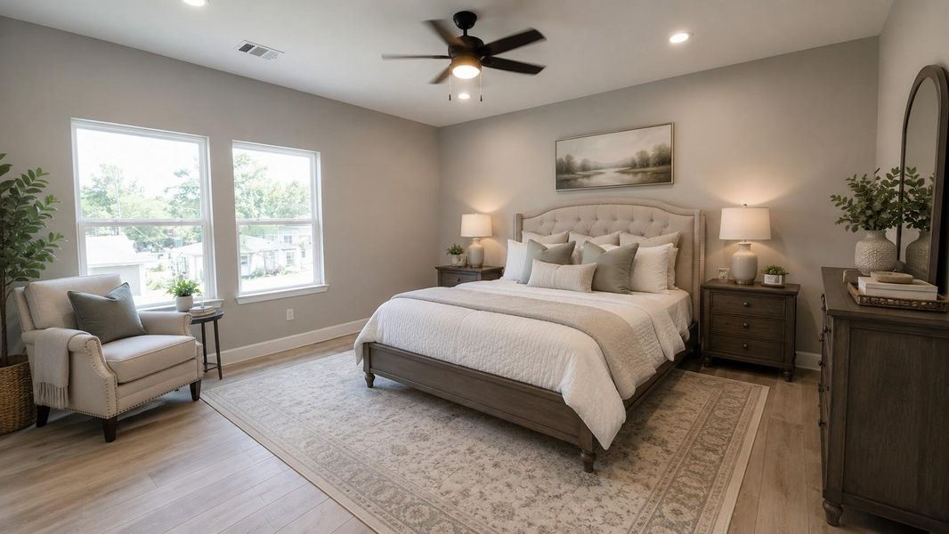 Ai Generated Image of Spacious Main Bedroom