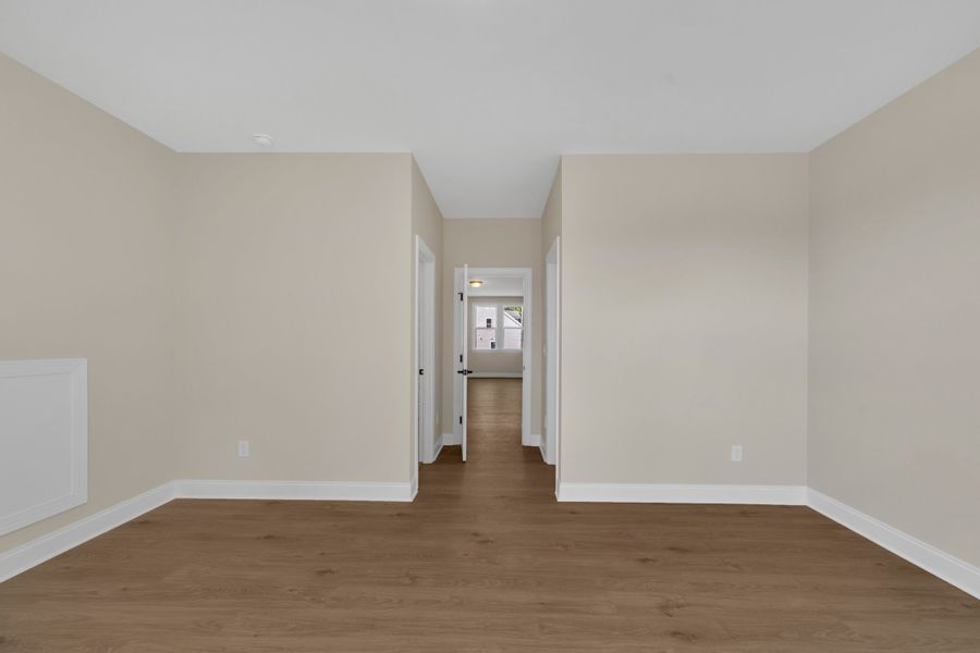 Representative unfurnished interior of a home built from the The Bradley by RobuckHomes in Baylee Ridge, Selma (Image 148). Representative unfurnished interior of a home built from the The Bradley by RobuckHomes in Baylee Ridge, Selma (Image 148).