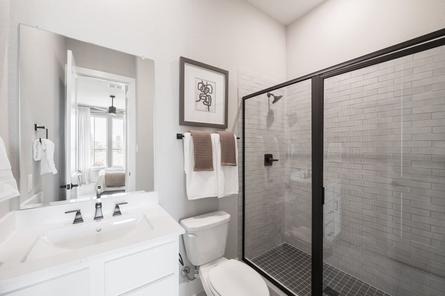 Furnished interior view inside a new home in The Orchard At Pecan Ridge, Fulshear (Image 32).