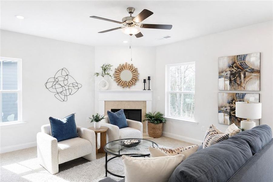 Furnished interior view inside a new home in , Carrollton (Image 3). Furnished interior view inside a new home in , Carrollton (Image 3).