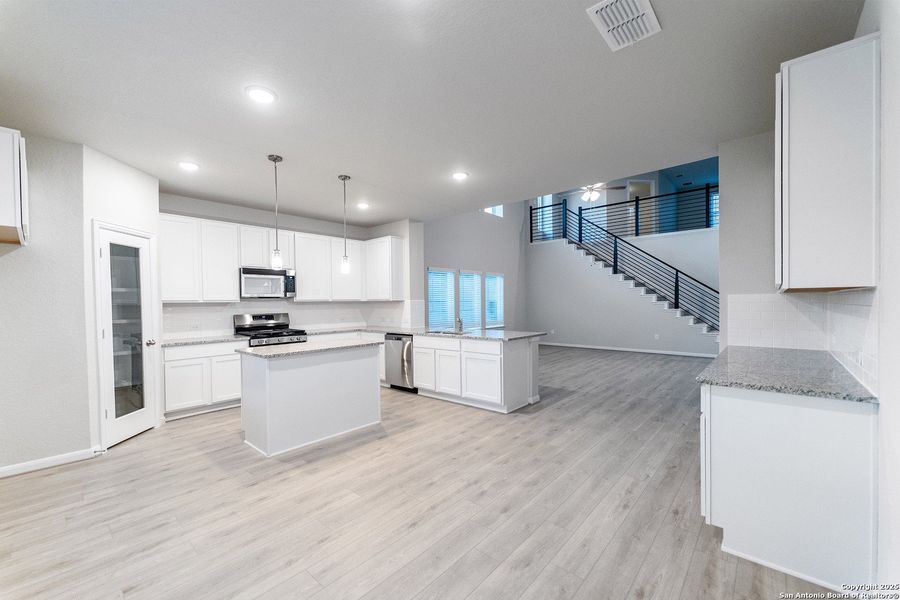 Furnished interior view inside a new home in Hennersby Hollow, San Antonio (Image 4). Furnished interior view inside a new home in Hennersby Hollow, San Antonio (Image 4).