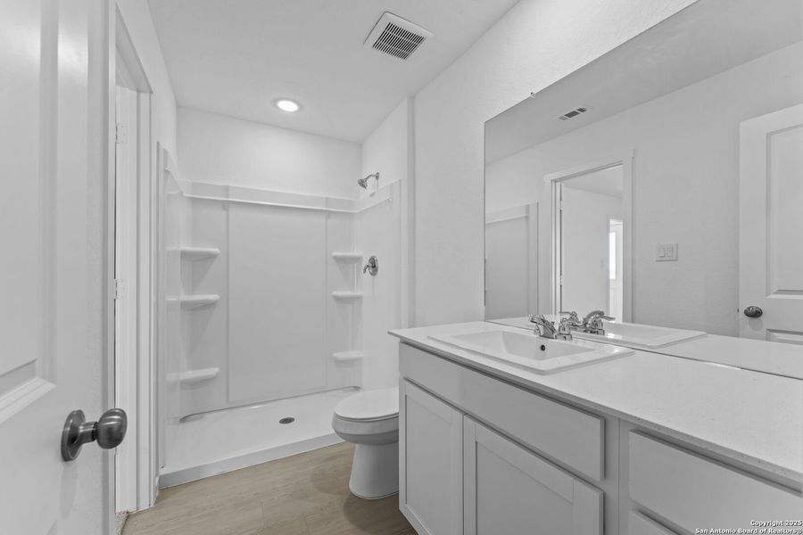 Furnished interior view inside a new home in Randolph Crossing: Cottage Collection, Converse (Image 4). Furnished interior view inside a new home in Randolph Crossing: Cottage Collection, Converse (Image 4).