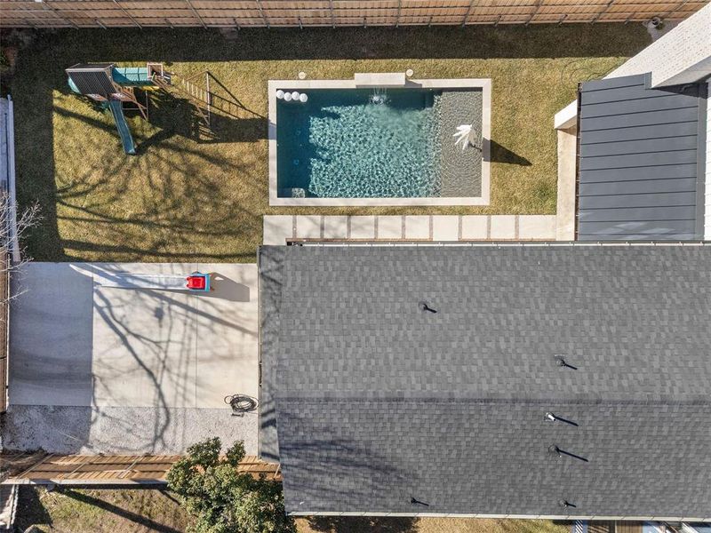 Exterior details and patio area of a home in , Dallas (Image 23). Exterior details and patio area of a home in , Dallas (Image 23).