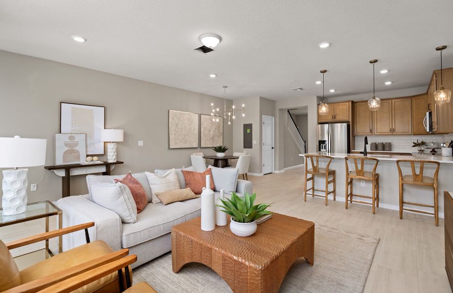 Furnished interior view inside a new home in EverBe, Orlando (Image 7).