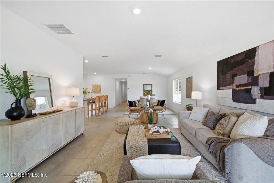 Furnished interior view inside a new home in Azalea Creek, Jacksonville (Image 9).