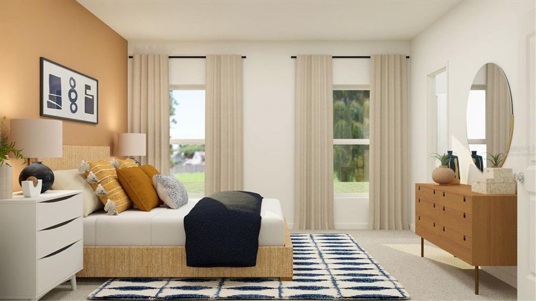 Furnished interior view inside a new home in Hidden Ridge: Estate Collection, Groveland (Image 6). Furnished interior view inside a new home in Hidden Ridge: Estate Collection, Groveland (Image 6).