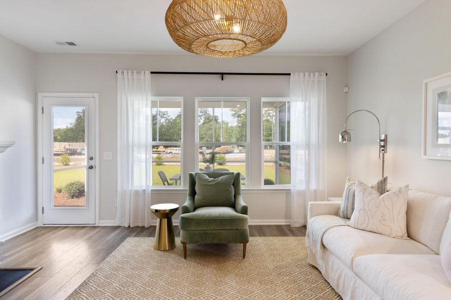 Furnished interior view inside a new home in , Summerville (Image 28). Furnished interior view inside a new home in , Summerville (Image 28).