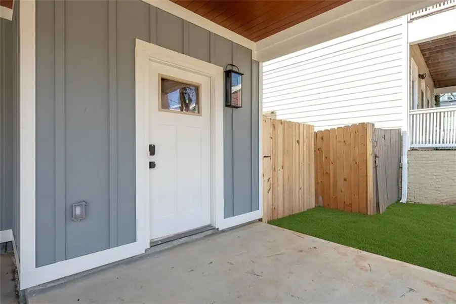 Exterior details and patio area of a home in , Atlanta (Image 4).