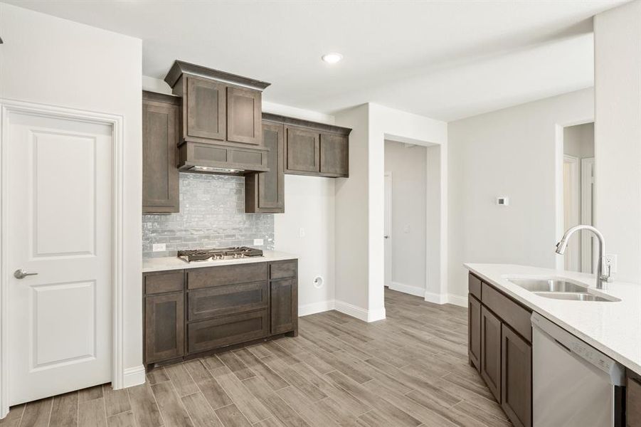 Furnished interior view inside a new home in Homestead at Daniel Farms, DeSoto (Image 8).