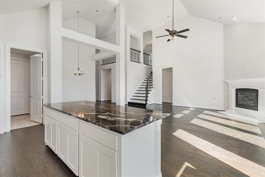 Furnished interior view inside a new home in Edgewater, Fate (Image 2).