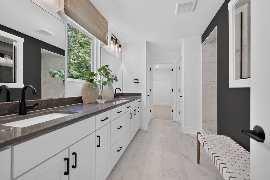 Representative furnished interior of a home built from the Wynfield by Pulte Homes in Bleckley Station, Ball Ground (Image 70).