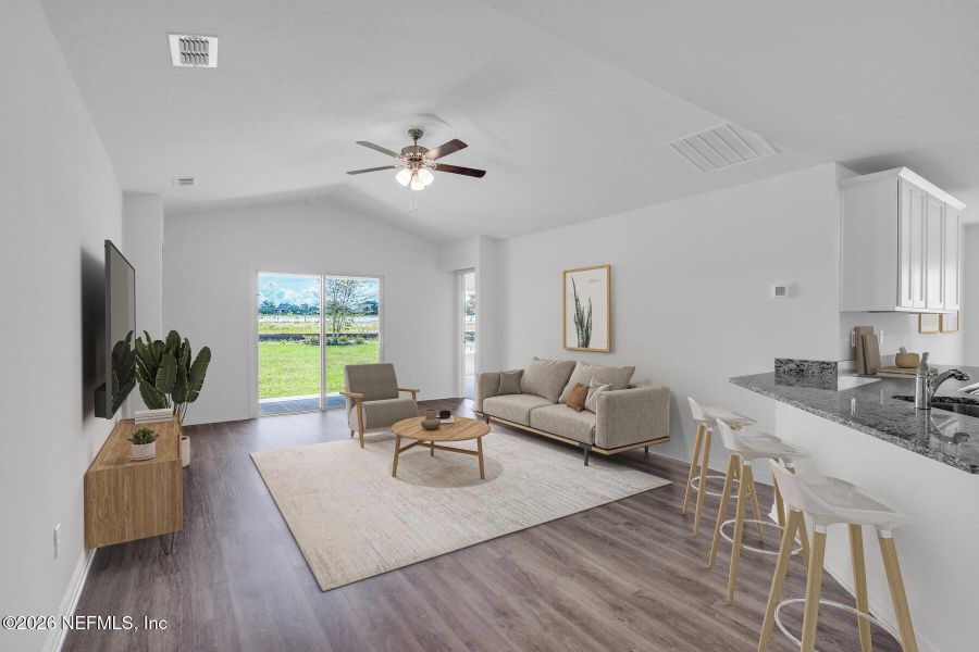 Furnished interior view inside a new home in Whisper Ridge, Hilliard (Image 4).