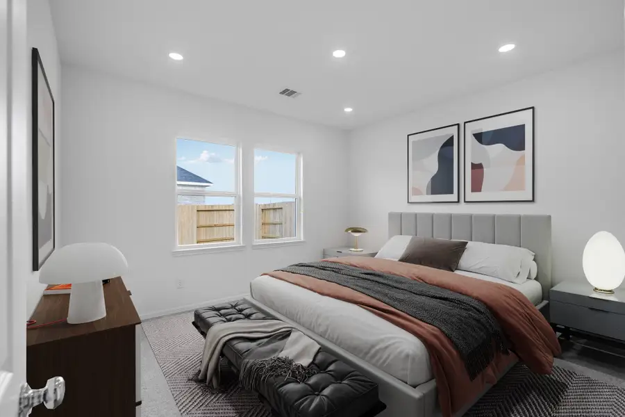 Furnished interior view inside a new home in Brookewater 45s, Rosenberg (Image 14).