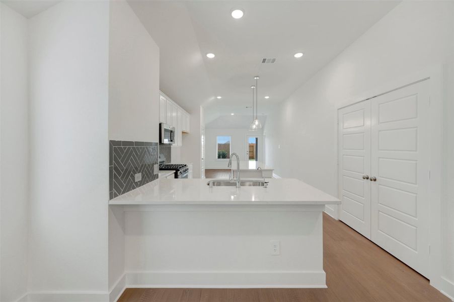 Furnished interior view inside a new home in Sorella, Tomball (Image 16).