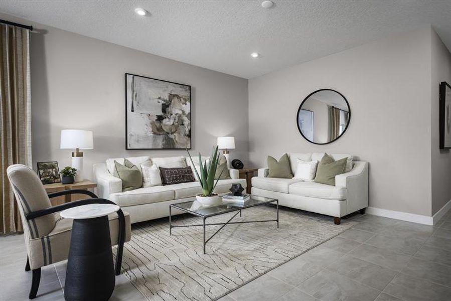 Representative furnished interior of a home built from the Mayshore by Ryan Homes in Mirada, San Antonio (Image 8). Representative furnished interior of a home built from the Mayshore by Ryan Homes in Mirada, San Antonio (Image 8).