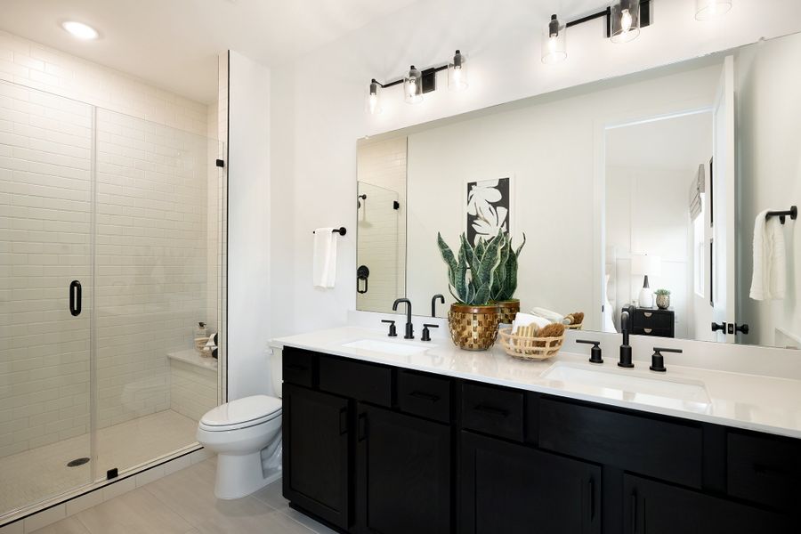 Furnished interior view inside a new home in Novel, Austin (Image 9).