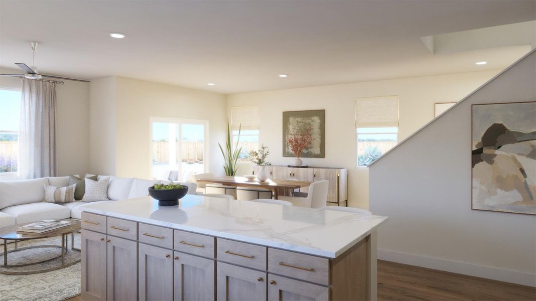 Furnished interior view inside a new home in , Kyle (Image 5).