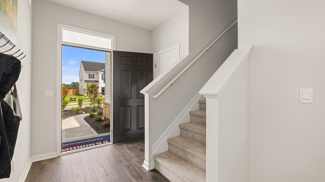 Representative furnished interior of a home built from the Elston by D.R. Horton in The Islands, Beech Island (Image 38).