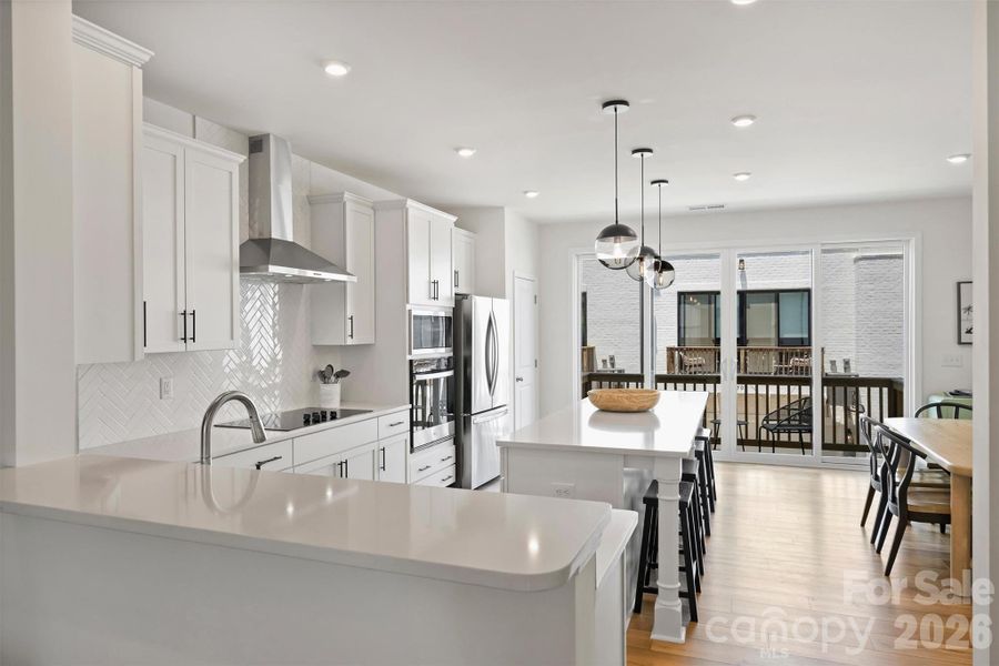 Furnished interior view inside a new home in The Townes of Cotswold, Charlotte (Image 8).