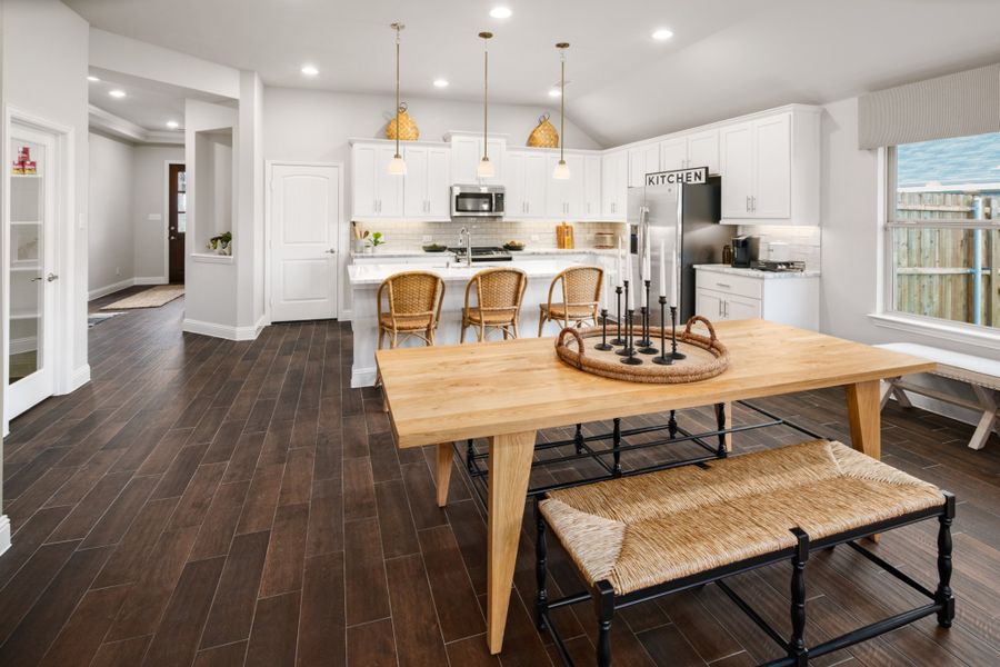 Representative furnished interior of a home built from the Brazos by UnionMain Homes in Wildflower Ranch, Justin (Image 14).