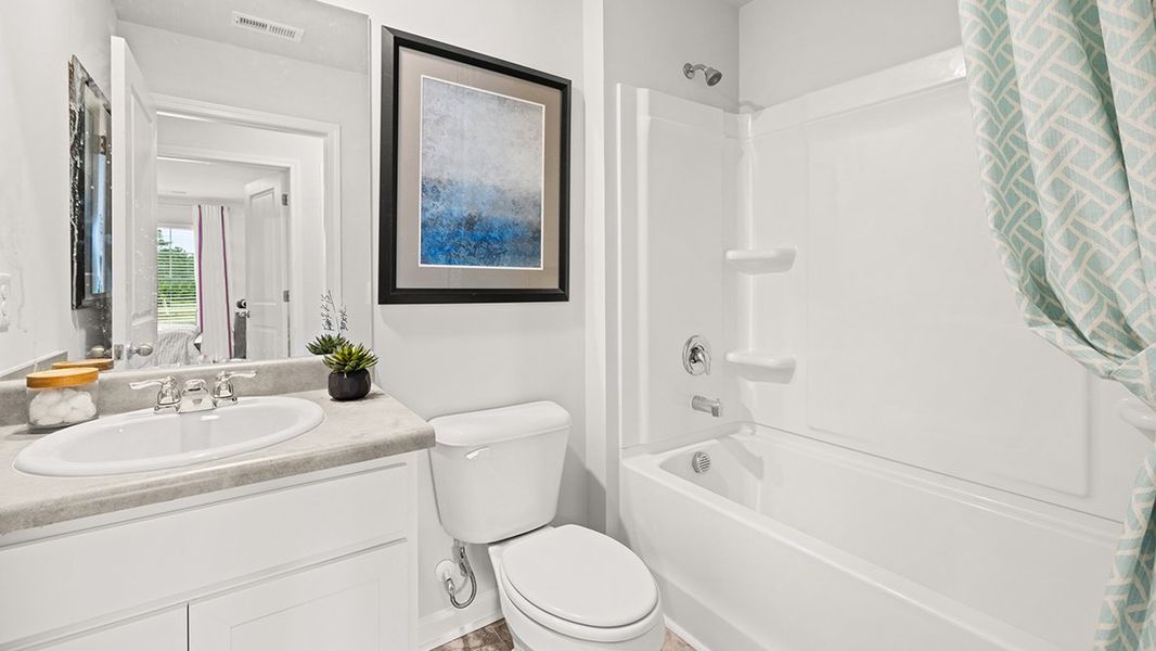 Representative furnished interior of a home built from the Cabral by D.R. Horton in Poplar Preserve, Newnan (Image 25).