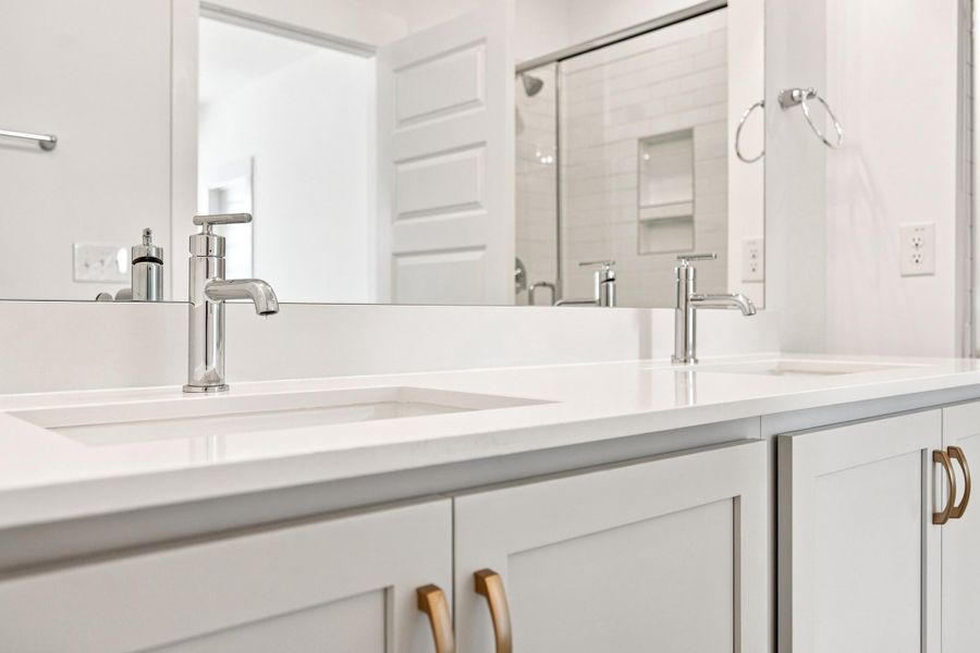 Close-up of interior finishes inside a home in Allen Park, Raleigh (Image 26).