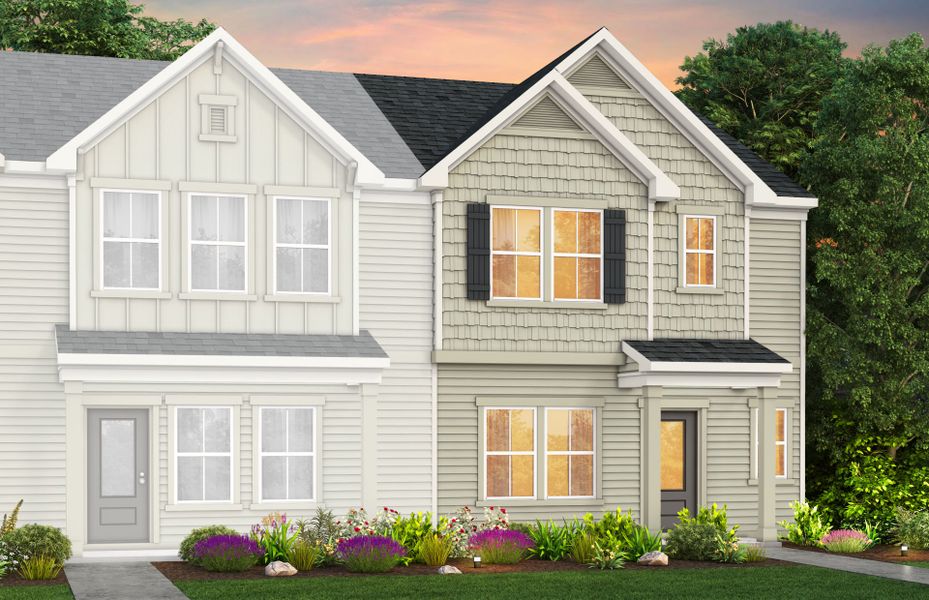Representative exterior photo of a completed home built from the Graylyn by Pulte Homes in Parkside Towns, Charlotte, NC (Image 24).