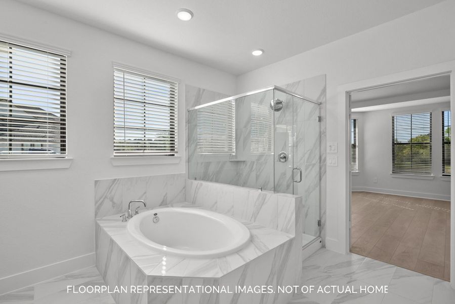 Furnished interior view inside a new home in Lone Star Landing, Montgomery (Image 9).