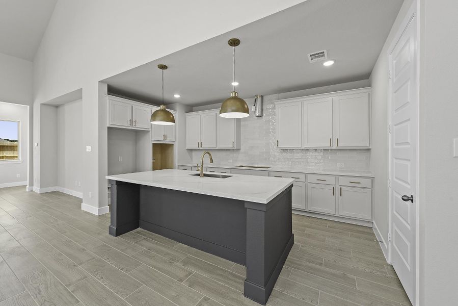 Furnished interior view inside a new home in The Trails, New Caney (Image 7).