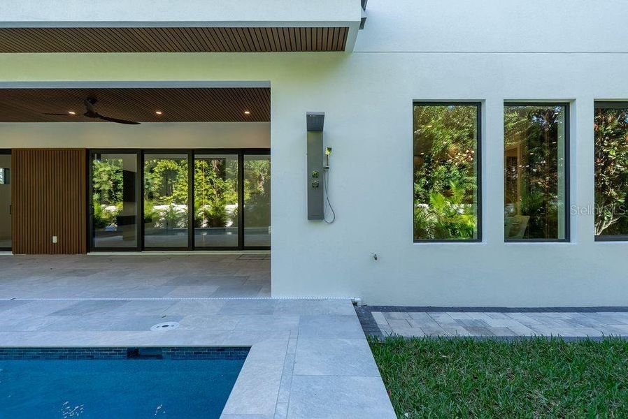 Exterior details and patio area of a home in , Sarasota (Image 30).