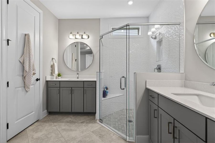Furnished interior view inside a new home in , Hoschton (Image 18).