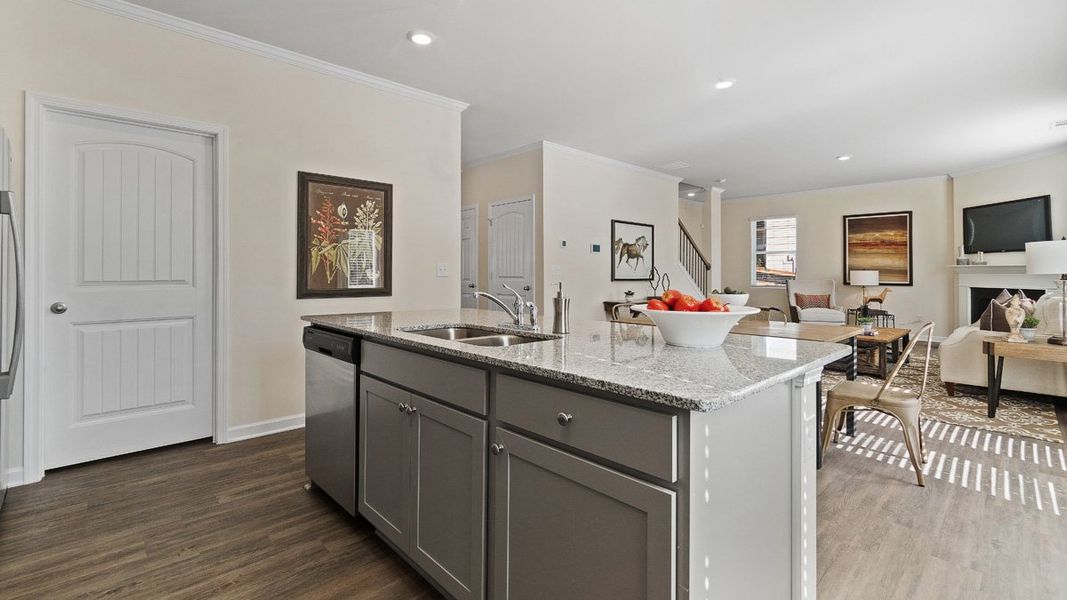 Representative furnished interior of a home built from the GALEN by D.R. Horton in Hamptons at Riverwood South, Dallas (Image 11).