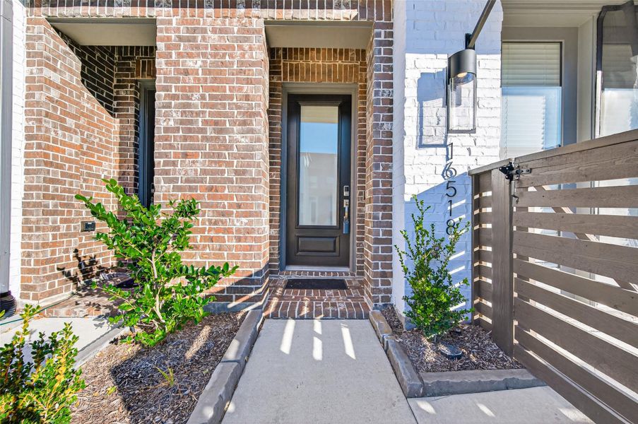 Exterior details and patio area of a home in , Cypress (Image 24).