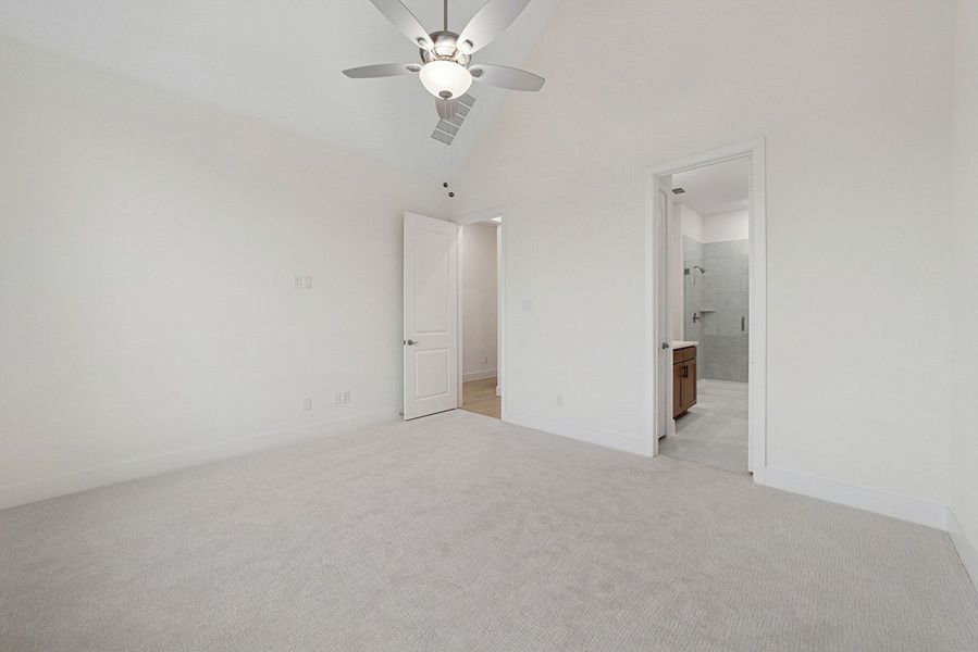 Representative unfurnished interior of a home built from the Riseley by Landon Homes in Fields - East Village, Frisco (Image 16). Representative unfurnished interior of a home built from the Riseley by Landon Homes in Fields - East Village, Frisco (Image 16).